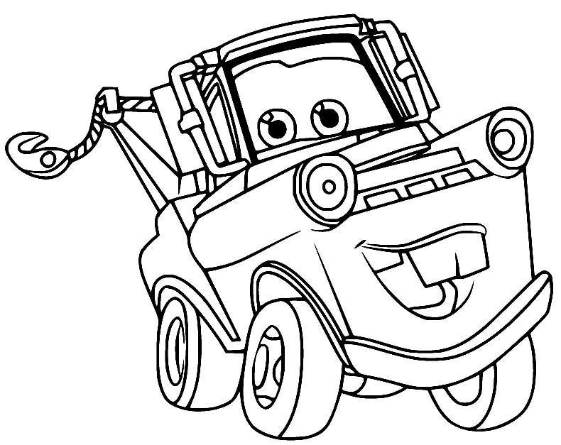 Mater coloring pages printable for free download