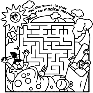 Mazes free coloring pages