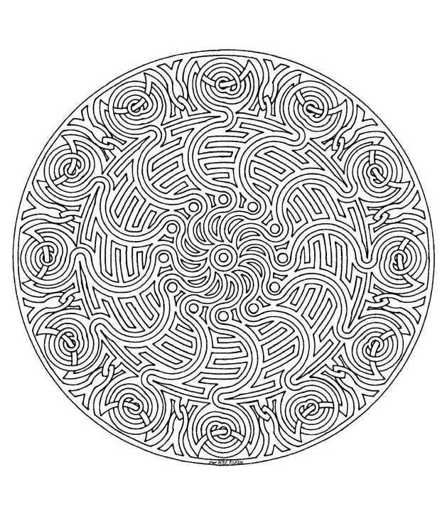 Labyrinth and celtic mandala