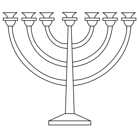 Menorah coloring page free printable coloring pages