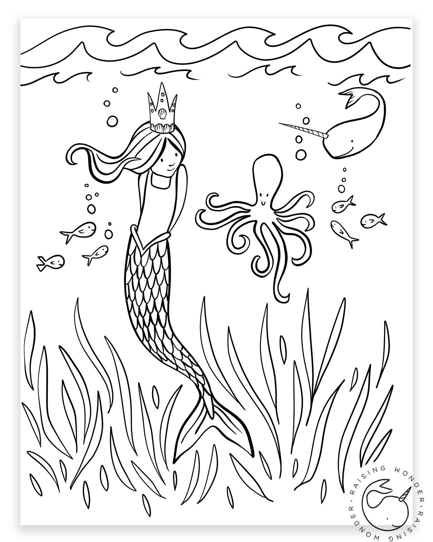 Single coloring page