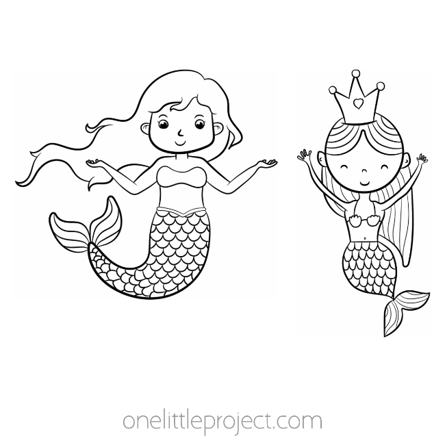 Free mermaid coloring pages printable mermaid coloring sheets