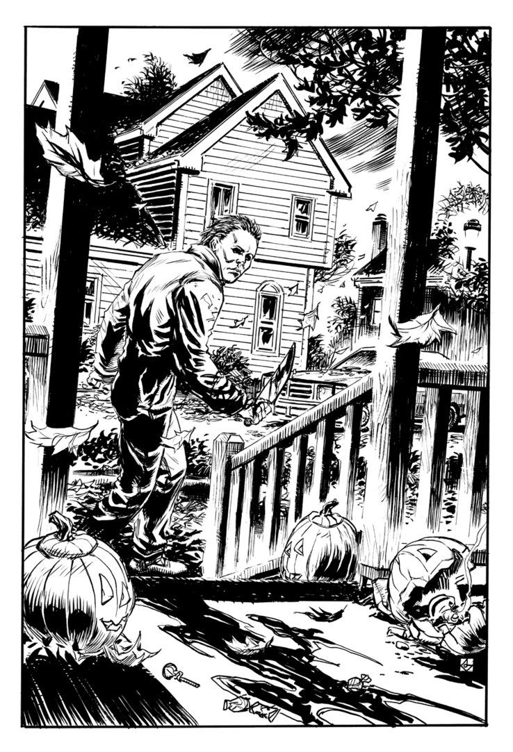 Michael myers scary coloring pages halloween coloring pages coloring pages