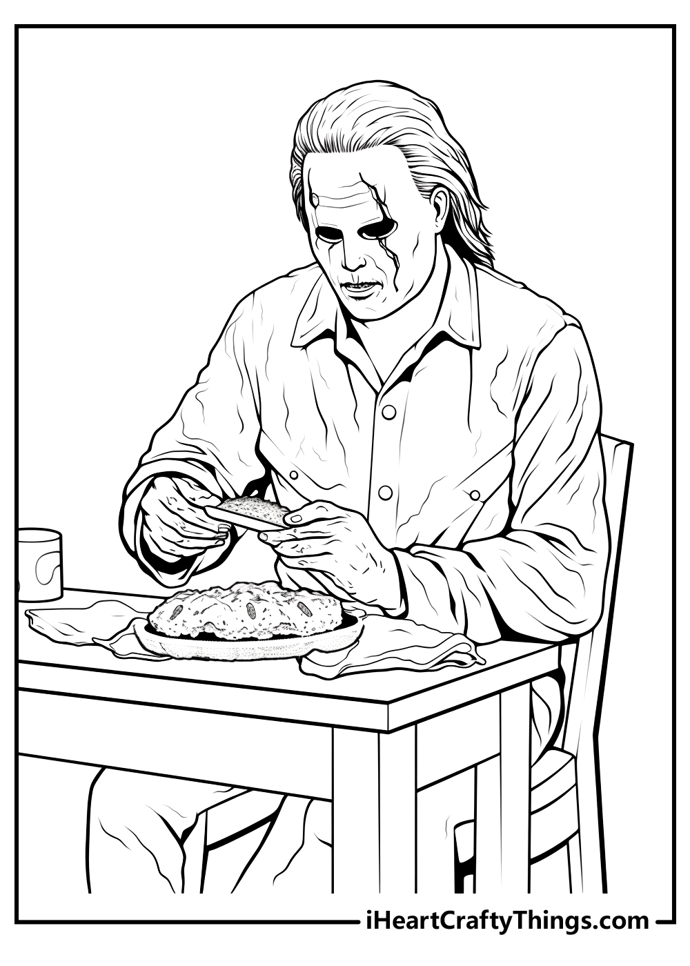 Printable michael myers coloring pages updated