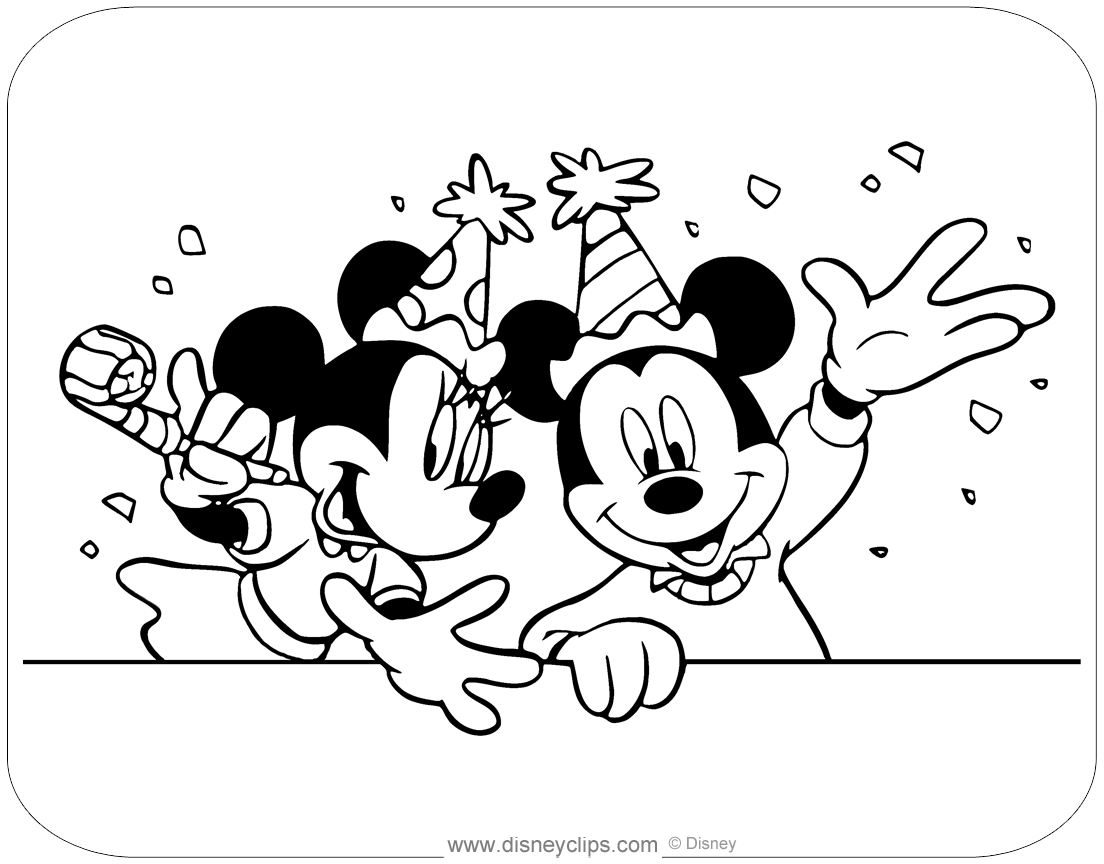 Mickey minnie mouse coloring pages