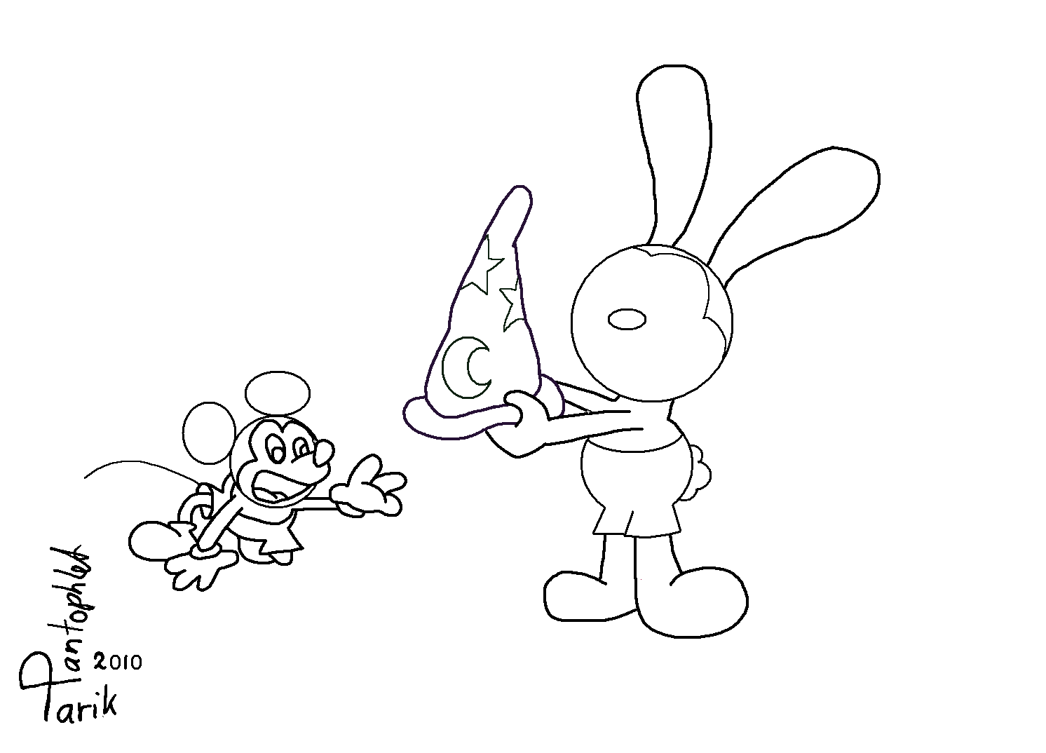 Epic mickey coloring page by tartoon