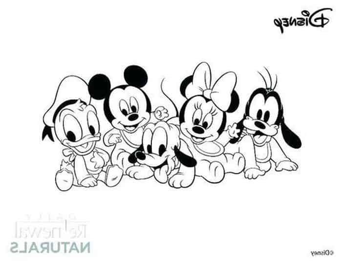 Mickey mouse and friends coloring pages mickey coloring pages baby disney characters mickey mouse coloring pages