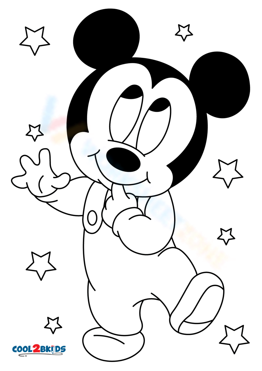 Free mickey mouse coloring pages for kids and students