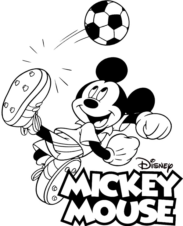 Free mickey mouse coloring page