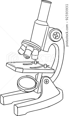 Microscope vector illustration about back to