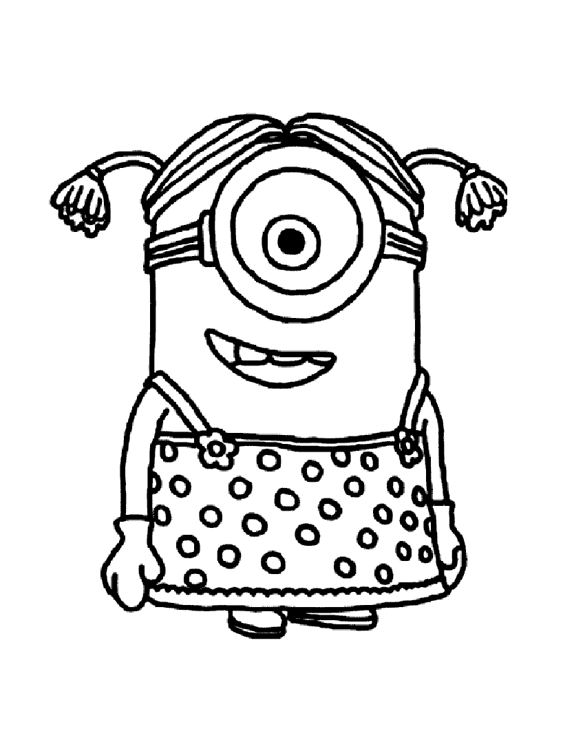 Minions coloring pages for kids