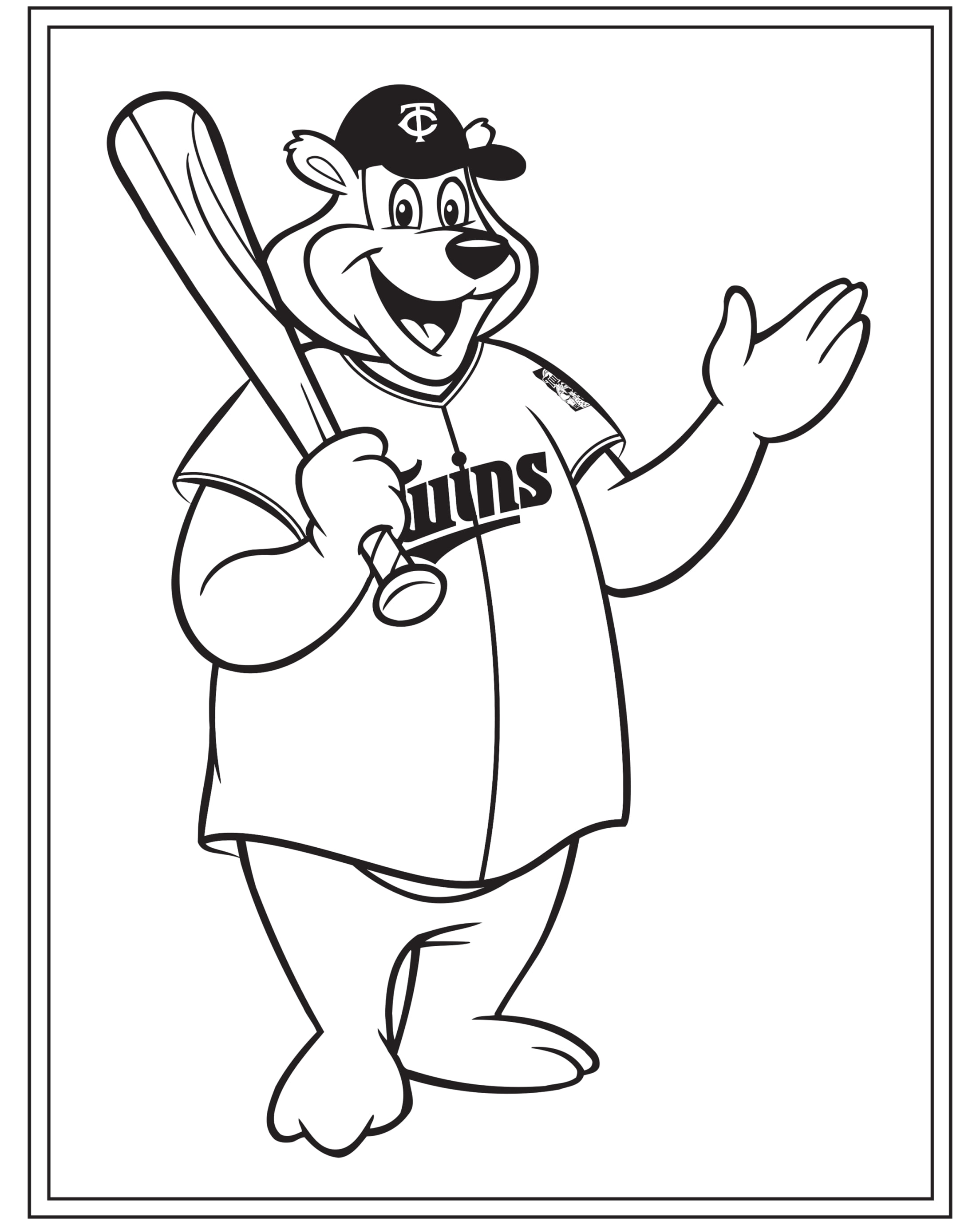 Kids coloring pages minnesota twins