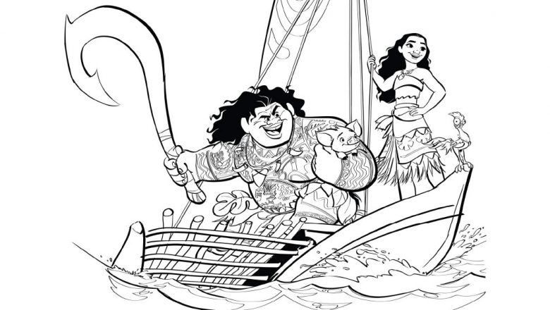 Youll love these printable moana coloring pages