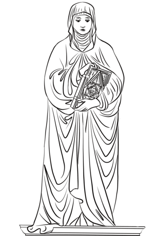 St monica coloring page free printable coloring pages