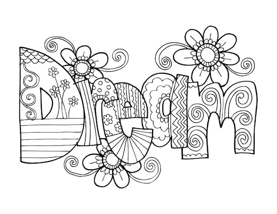 Kpm doodles coloring page dream download now