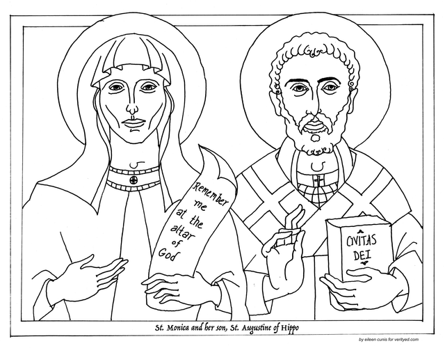 Saints coloring pages