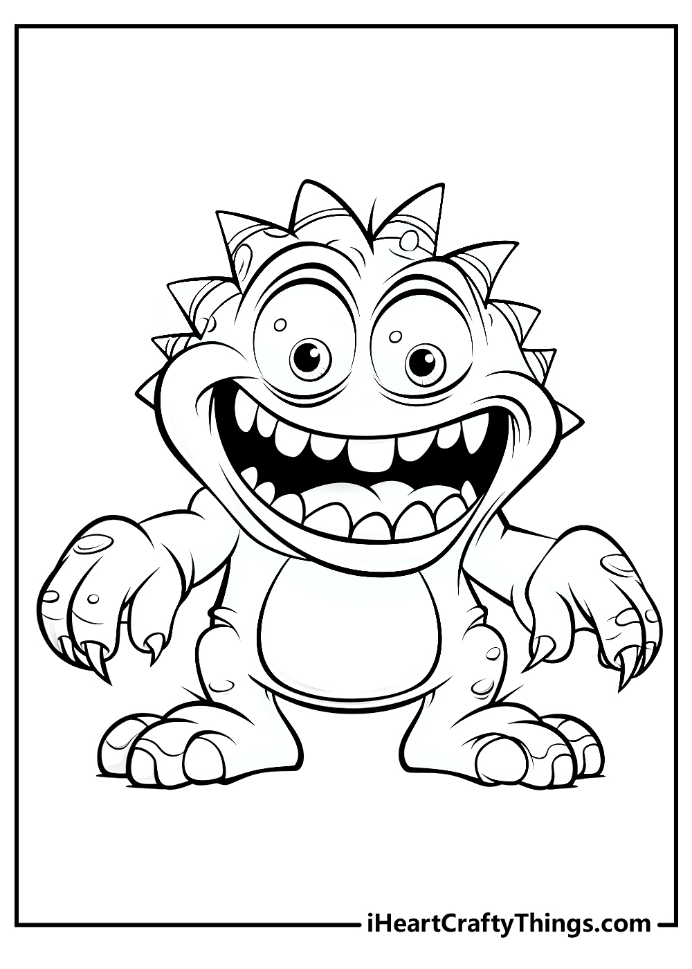 Monster coloring pages free printables