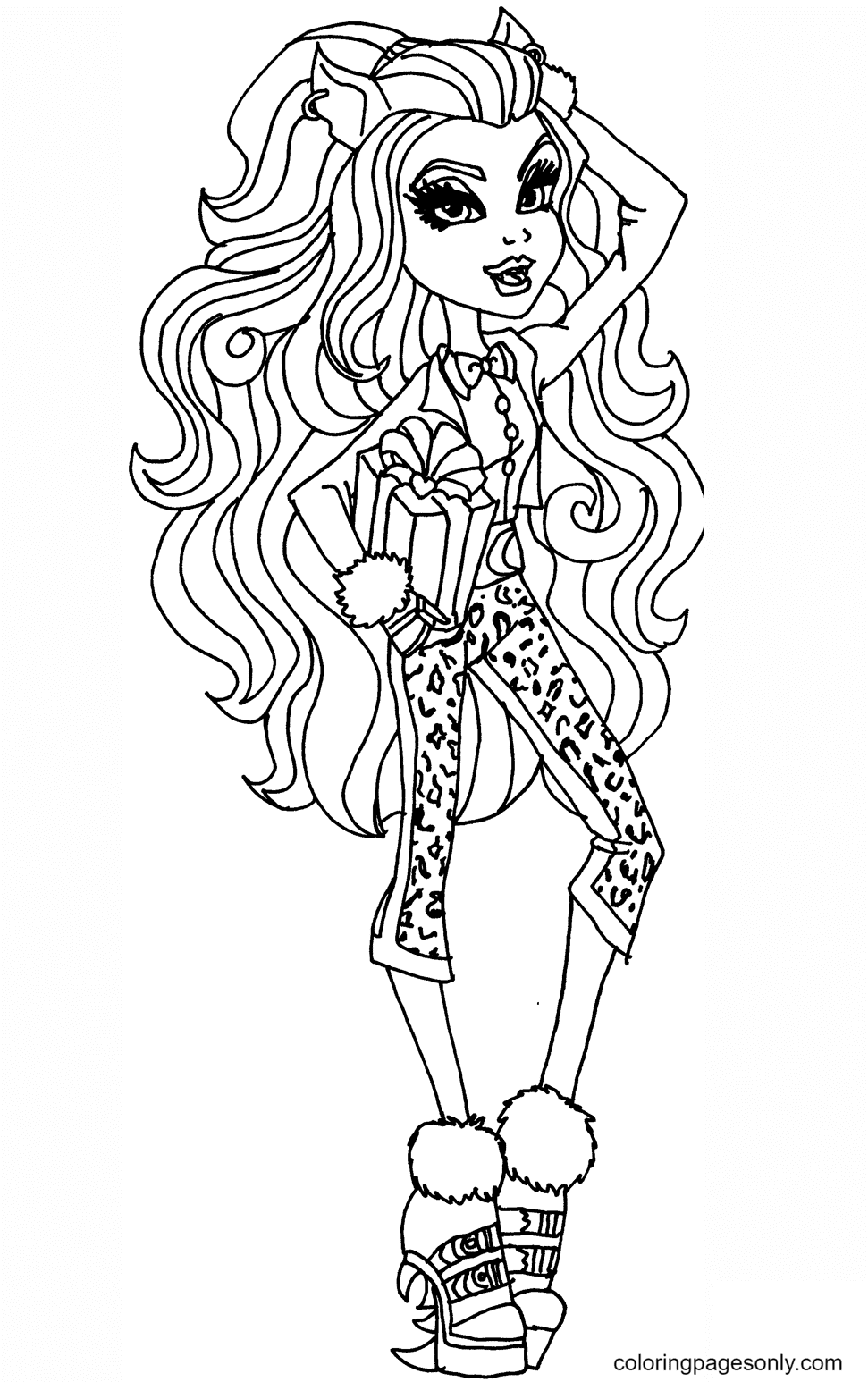 Monster high coloring pages printable for free download