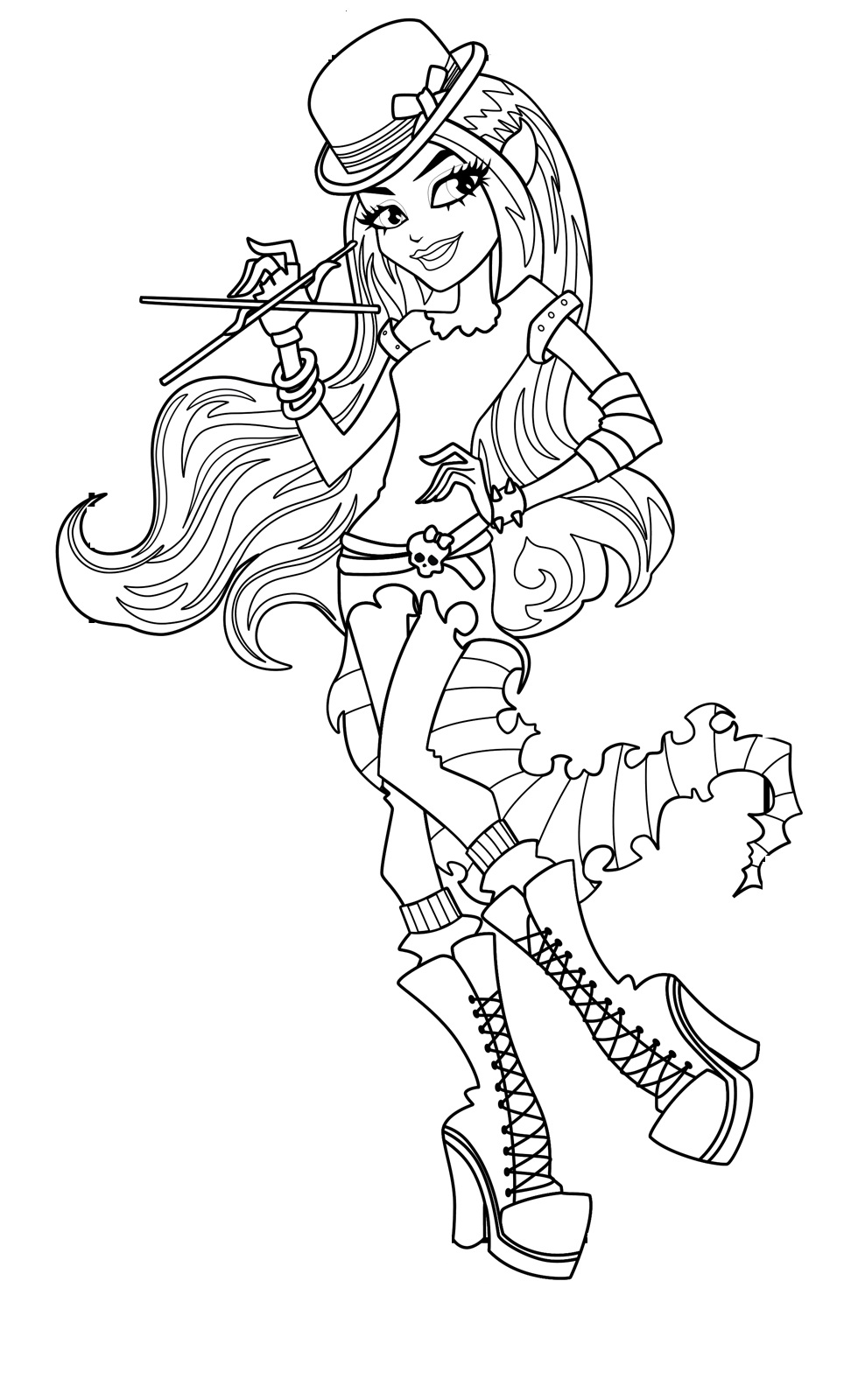 Free printable monster high coloring pages for kids