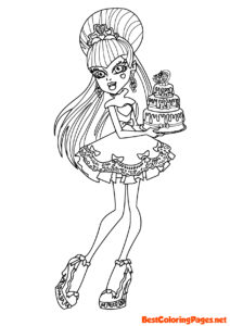 Monster high coloring pages