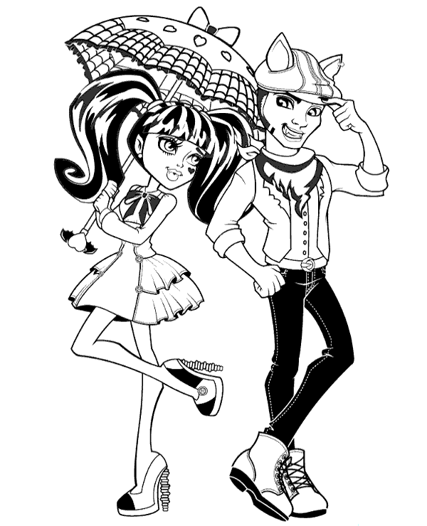 Boy and girld monster high picture