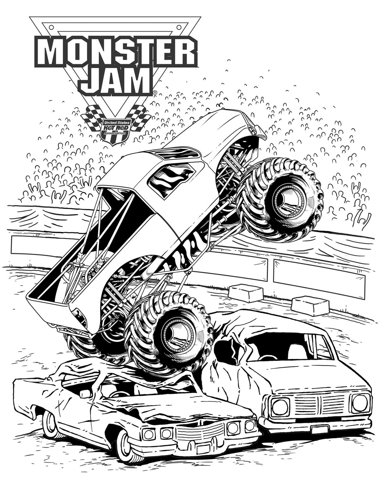 Monster jam coloring pages