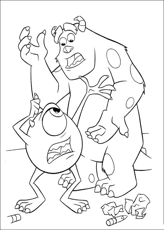 Monsters inc coloring pages