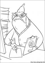 Monsters inc coloring pages on coloring