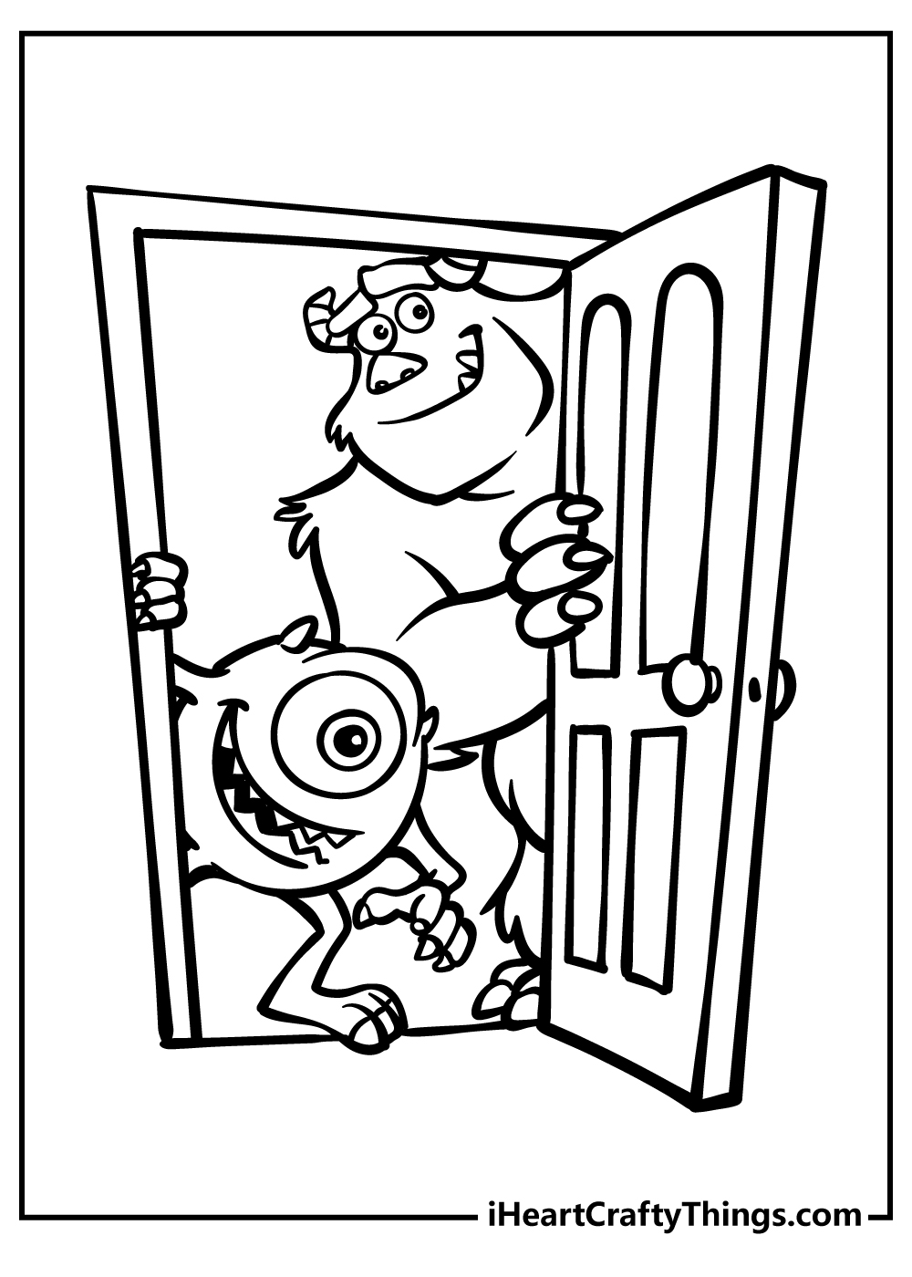 Monsters inc coloring pages free printables