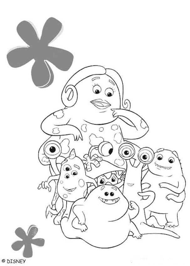 Monsters of monstropolis coloring pages