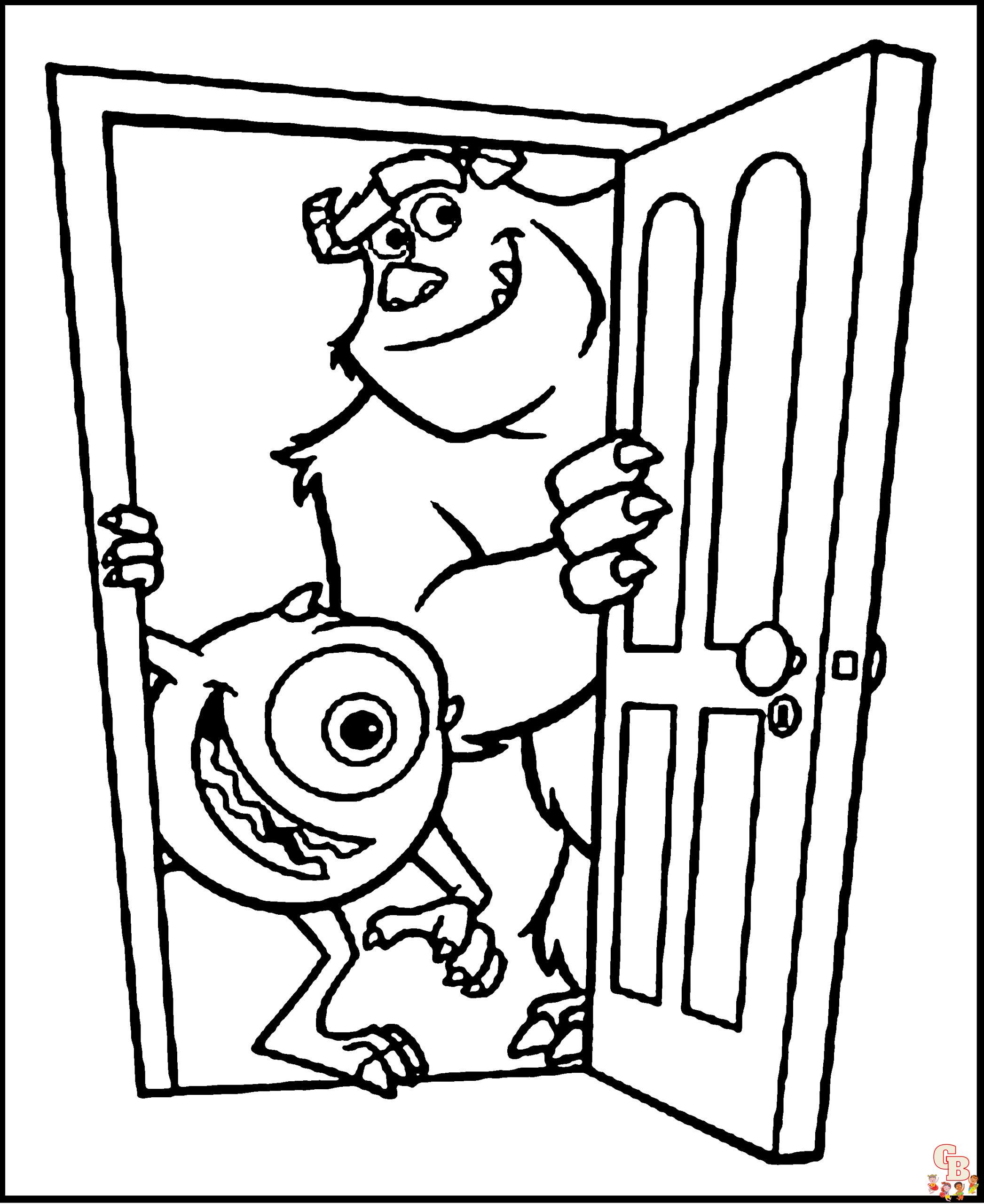 Monsters inc coloring pages