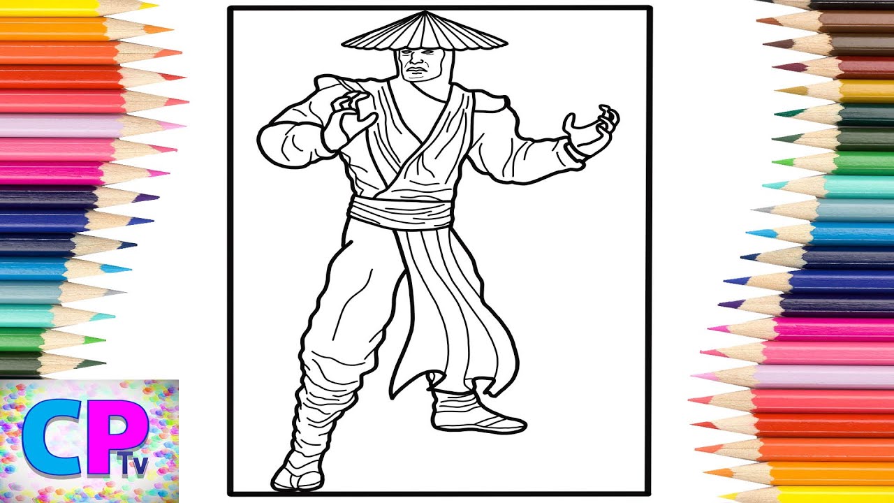 Mortal kombat coloring pagesraiden from mortal kombatjim yosef