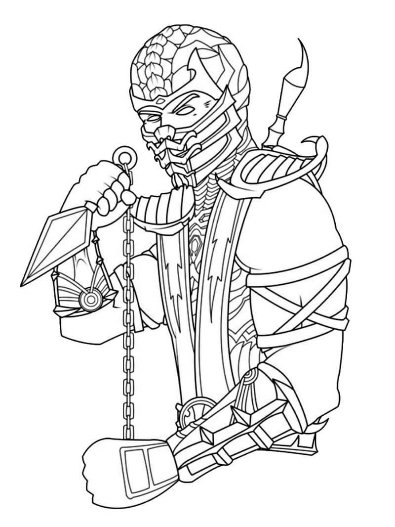 Mortal kombat coloring pages printable for free download