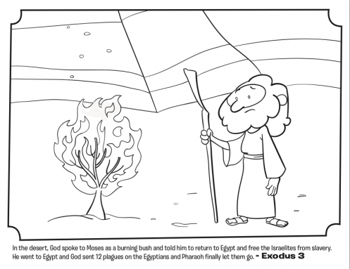 Moses and the burning bush