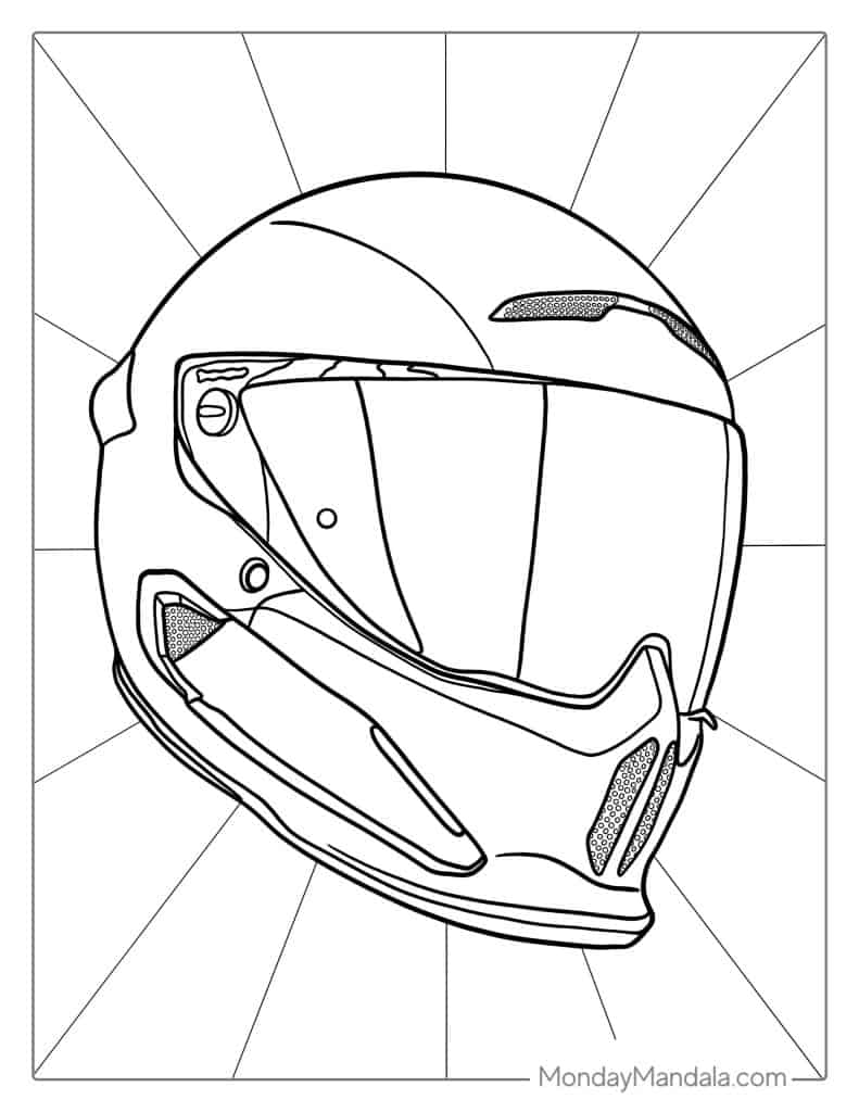 Motorcycle coloring pages free pdf printables