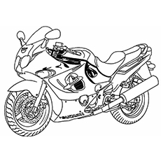 Motorcycle coloring pages