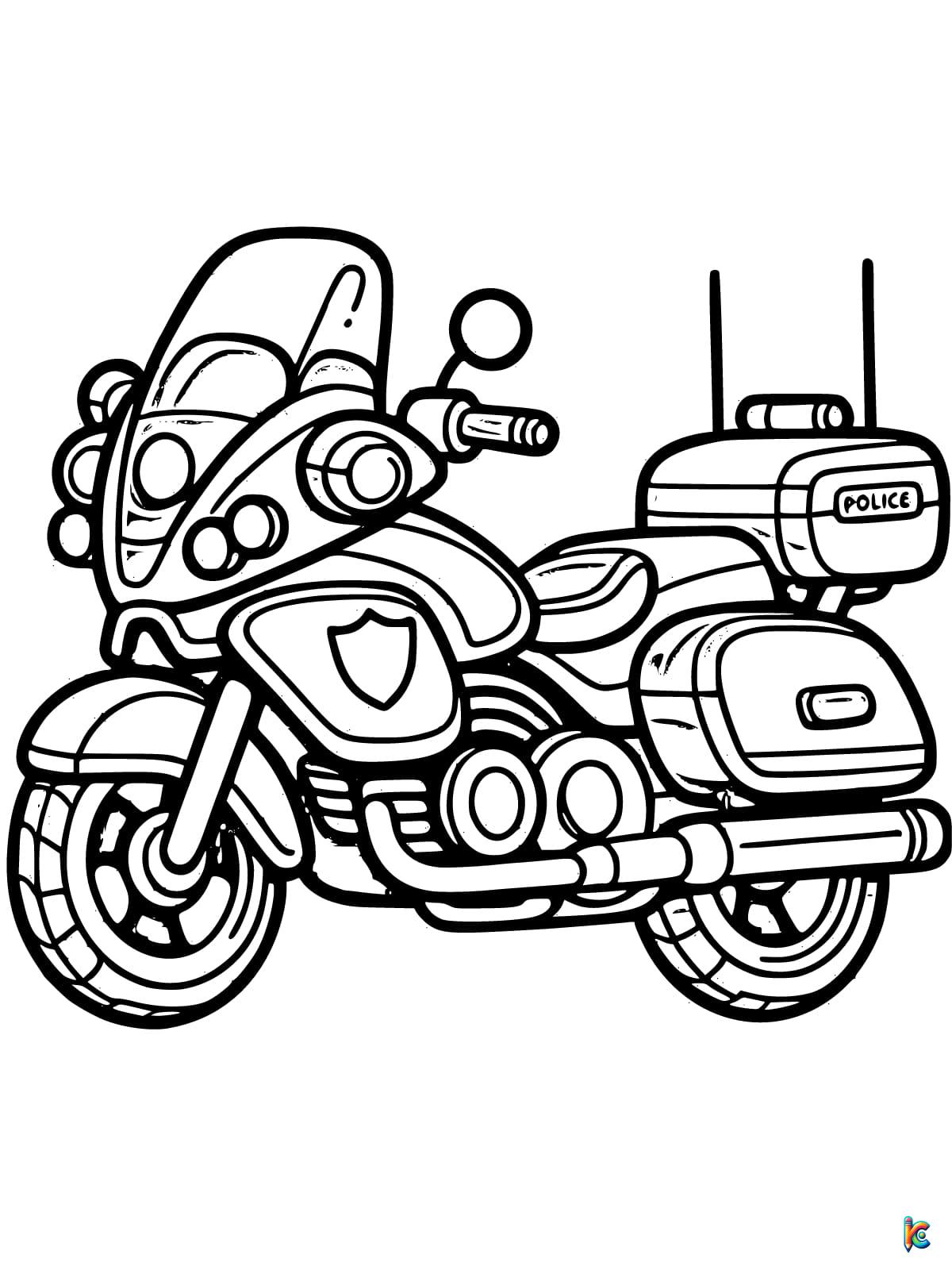 Motorcycle coloring pages â