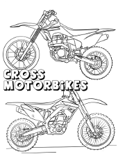 Motorbikes coloring pages motorcycles