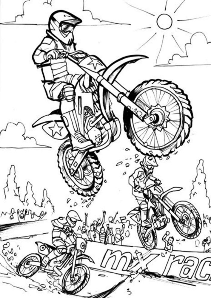 Free easy to print motorcycle coloring pages coloring pages coloring pages for boys easy coloring pages