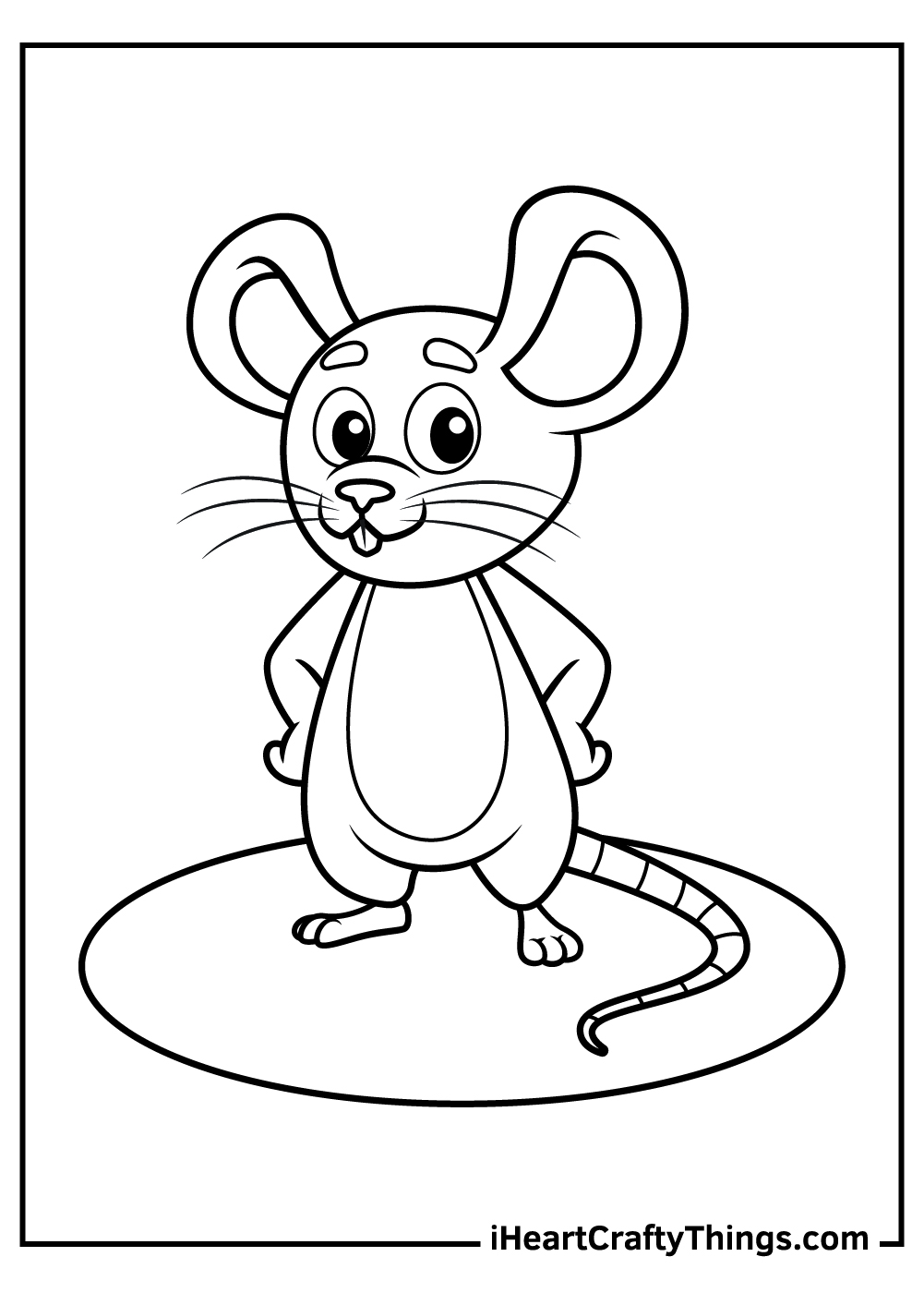 Mouse coloring pages free printables