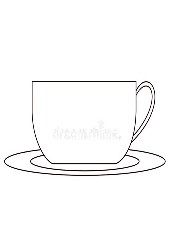 Coloring pages big printable coffee mug coloring pages for kids