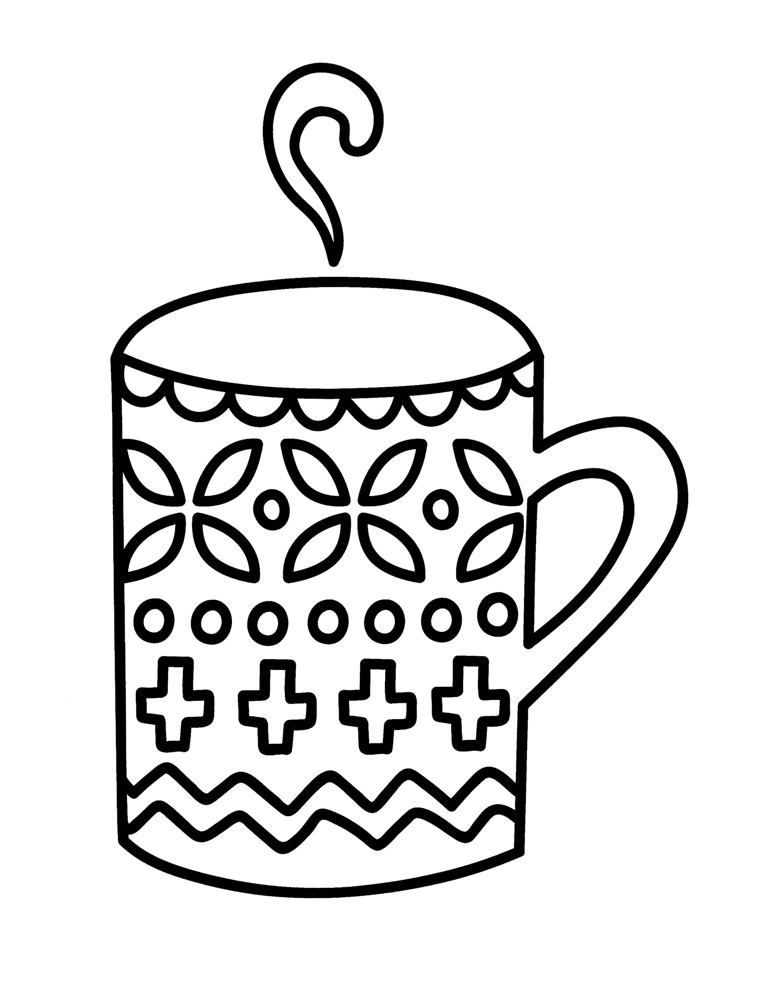 Mug coloring page â kimmi the clown