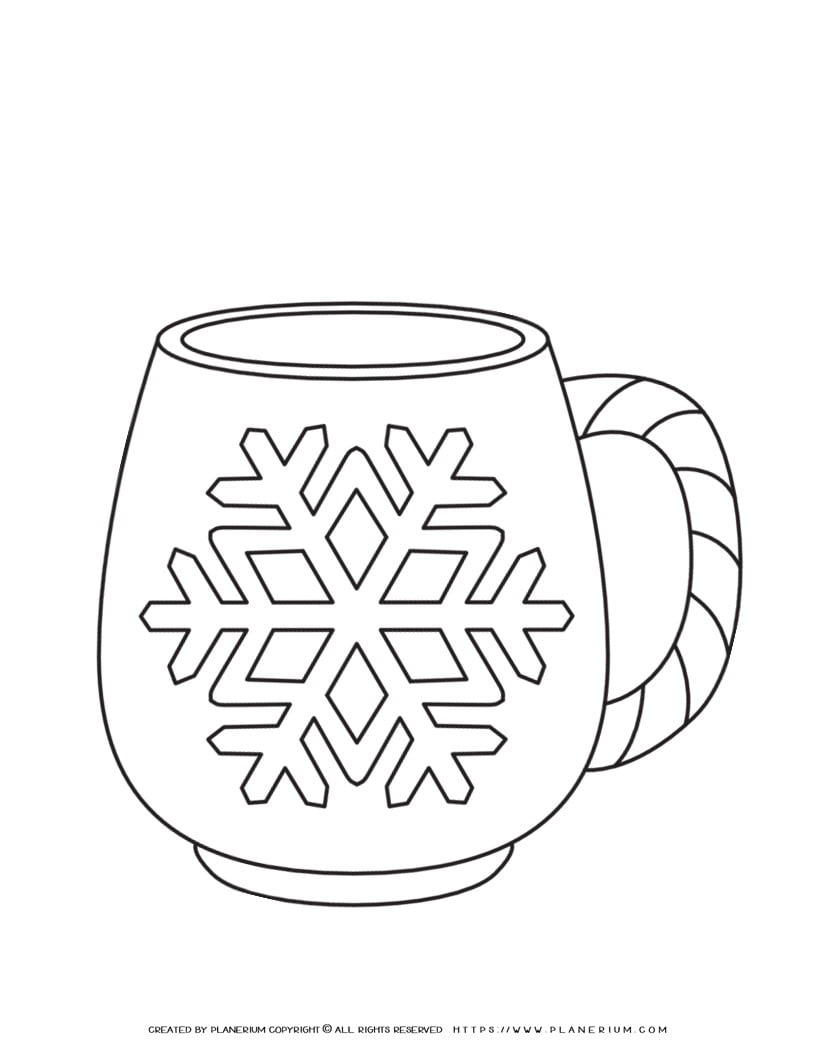 Winter coloring page