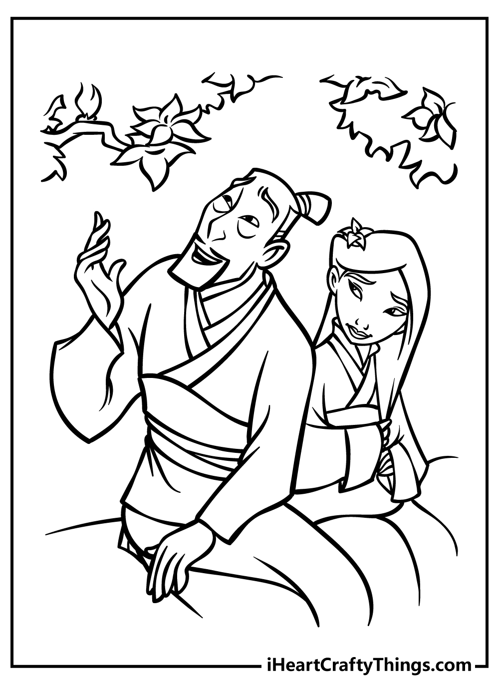 Mulan coloring pages free printables