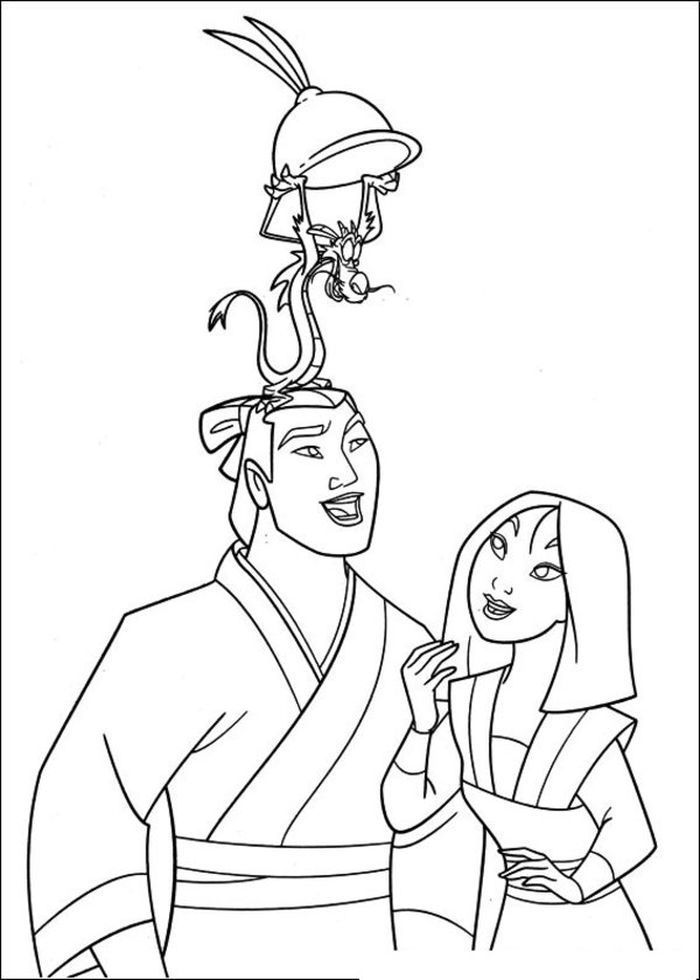 Printable mulan and shang coloring pages pagine di libro da colorare libri da colorare mulan