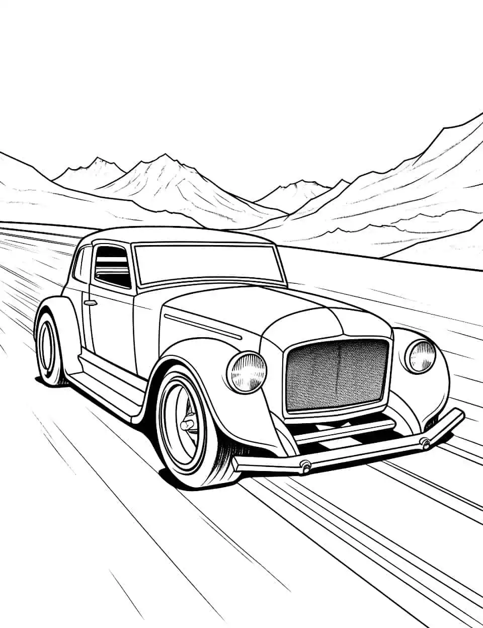 Car coloring pages free printable sheets