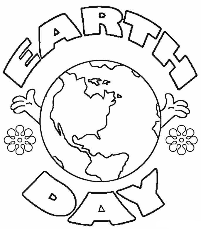 Coloring pages happy earth day coloring pages