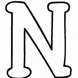 Letter n coloring pages printable for free download