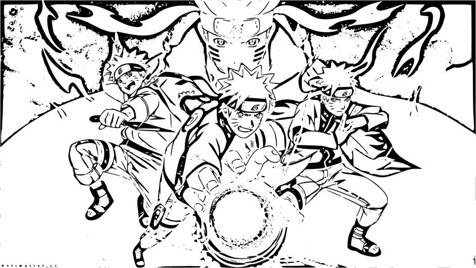 Explore the world of naruto coloring pages