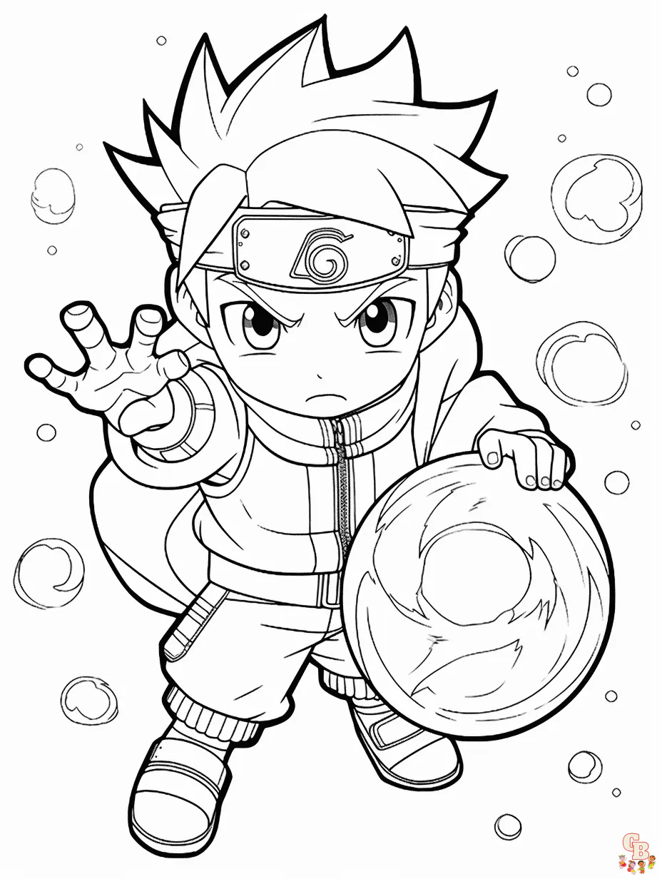 Naruto coloring pages unleash your creativity